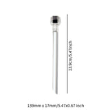 Maxbell Micro Roller Easy to Use Professional Eyebrow Roller for Face Hairline Beard Silver