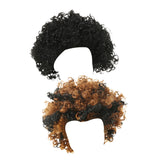 Maxbell Punk Metal Rocker Character Costume Wig Fancy Dress Wig for Family Women Men Black
