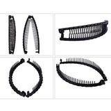 2 Pieces Large Banana Clip Flexible Ponytail Hair Holder for Thick Fine Hair