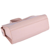 Maxbell PU Leather Makeup Bag Large Capacity Waterproof for Essentials Cosmetic Gift Pink