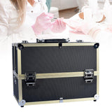 Maxbell Makeup Train Case Portable Cosmetic Case for Aesthetic Supplies Girls Travel