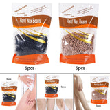 Maxbell 5x Hard Wax Beans Painless Gentle Solid Wax Pellets for Bikini Line