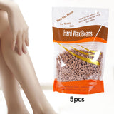 Maxbell 5x Hard Wax Beans Painless Gentle Solid Wax Pellets for Bikini Line