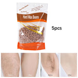 Maxbell 5x Hard Wax Beans Painless Gentle Solid Wax Pellets for Bikini Line