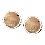 Maxbell Makeup Mirror with Lights Tabletop Cosmetic Mirror for Home Apartments Women white