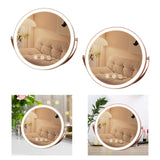 Maxbell Makeup Mirror with Lights Tabletop Cosmetic Mirror for Home Apartments Women white