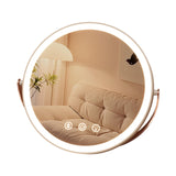 Maxbell Makeup Mirror with Lights Tabletop Cosmetic Mirror for Home Apartments Women white