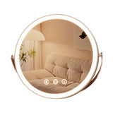 Maxbell Makeup Mirror with Lights Tabletop Cosmetic Mirror for Home Apartments Women white