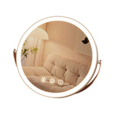 Maxbell Makeup Mirror with Lights Tabletop Cosmetic Mirror for Home Apartments Women white