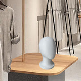 Maxbell 3xMannequin Head Stable Lightweight Wig Display Stand for Jewelry Headwear Hat