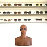 Female Mannequin Head Model with Makeup Wig Display Head for Scarves Hat Wig Style C