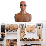 Female Mannequin Head Model with Makeup Wig Display Head for Scarves Hat Wig Style C