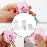 600 Pieces Nail Pads Absorbent Pads for DIY Beauty Projects DIY Fingernails white