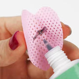 600 Pieces Nail Pads Absorbent Pads for DIY Beauty Projects DIY Fingernails light pink