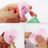 600 Pieces Nail Pads Absorbent Pads for DIY Beauty Projects DIY Fingernails light pink