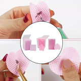 600 Pieces Nail Pads Absorbent Pads for DIY Beauty Projects DIY Fingernails light pink