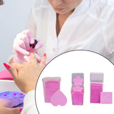 600 Pieces Nail Pads Absorbent Pads for DIY Beauty Projects DIY Fingernails rose red