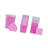 600 Pieces Nail Pads Absorbent Pads for DIY Beauty Projects DIY Fingernails rose red