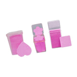 600 Pieces Nail Pads Absorbent Pads for DIY Beauty Projects DIY Fingernails rose red