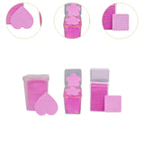 600 Pieces Nail Pads Absorbent Pads for DIY Beauty Projects DIY Fingernails rose red