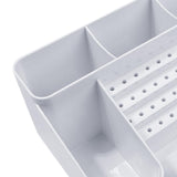 Nail Art Polishing Grinding Organizer Space Saving Case 28 Holes Bits Holder White