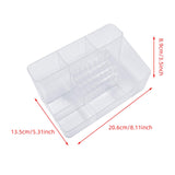Nail Art Polishing Grinding Organizer Space Saving Case 28 Holes Bits Holder Transparent
