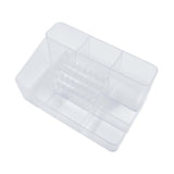 Nail Art Polishing Grinding Organizer Space Saving Case 28 Holes Bits Holder Transparent