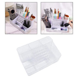 Nail Art Polishing Grinding Organizer Space Saving Case 28 Holes Bits Holder Transparent