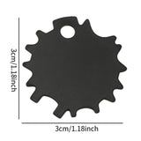 Maxbell 10 Pieces Shear and Scissors Adjustment Tool Easy to Use Universal Screw Key Black