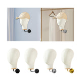 Maxbell Manikin Head Wall Mounted Sturdy Wig Hat Display Holder Hairdresser Training 15cm Hook