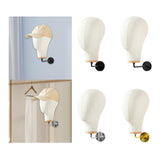 Maxbell Manikin Head Wall Mounted Sturdy Wig Hat Display Holder Hairdresser Training 15cm Hook