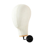 Maxbell Manikin Head Wall Mounted Sturdy Wig Hat Display Holder Hairdresser Training 15cm Hook