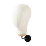 Maxbell Manikin Head Wall Mounted Sturdy Wig Hat Display Holder Hairdresser Training 15cm Hook