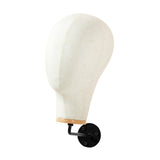 Maxbell Manikin Head Wall Mounted Sturdy Wig Hat Display Holder Hairdresser Training 15cm Hook