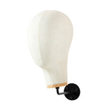 Maxbell Manikin Head Wall Mounted Sturdy Wig Hat Display Holder Hairdresser Training 15cm Hook