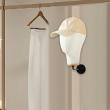 Maxbell Manikin Head Wall Mounted Sturdy Wig Hat Display Holder Hairdresser Training 15cm Hook