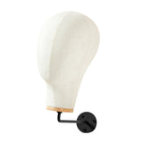 Maxbell Manikin Head Wall Mounted Sturdy Wig Hat Display Holder Hairdresser Training 25cm Hook