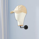 Maxbell Manikin Head Wall Mounted Sturdy Wig Hat Display Holder Hairdresser Training 25cm Hook