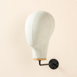 Maxbell Manikin Head Wall Mounted Sturdy Wig Hat Display Holder Hairdresser Training 25cm Hook