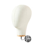 Maxbell Manikin Head Wall Mounted Sturdy Wig Hat Display Holder Hairdresser Training 15cm Silver