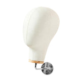 Maxbell Manikin Head Wall Mounted Sturdy Wig Hat Display Holder Hairdresser Training 15cm Silver