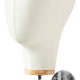 Maxbell Manikin Head Wall Mounted Sturdy Wig Hat Display Holder Hairdresser Training 15cm Silver