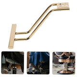 Maxbell Salon Chair Foot Pedal Stainless Steel Practical Hair Styling Chair Footrest