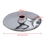 Maxbell Barber Chair Pump Base Easy to Use Stylist Office Salon Chair Hydraulic Base Argent