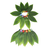 Maxbell Grass Skirt Hawaiian Flower Leaf Skirt for Beach Masquerade Celebration 10 Leaf Skirt