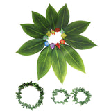 Maxbell Grass Skirt Hawaiian Flower Leaf Skirt for Beach Masquerade Celebration 10 Leaf Skirt