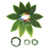 Maxbell Grass Skirt Hawaiian Flower Leaf Skirt for Beach Masquerade Celebration 10 Leaf Skirt