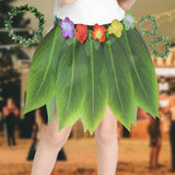 Maxbell Grass Skirt Hawaiian Flower Leaf Skirt for Beach Masquerade Celebration 10 Leaf Skirt