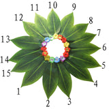 Maxbell Grass Skirt Hawaiian Flower Leaf Skirt for Beach Masquerade Celebration 15 Leaf Skirt