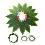 Maxbell Grass Skirt Hawaiian Flower Leaf Skirt for Beach Masquerade Celebration 15 Leaf Skirt